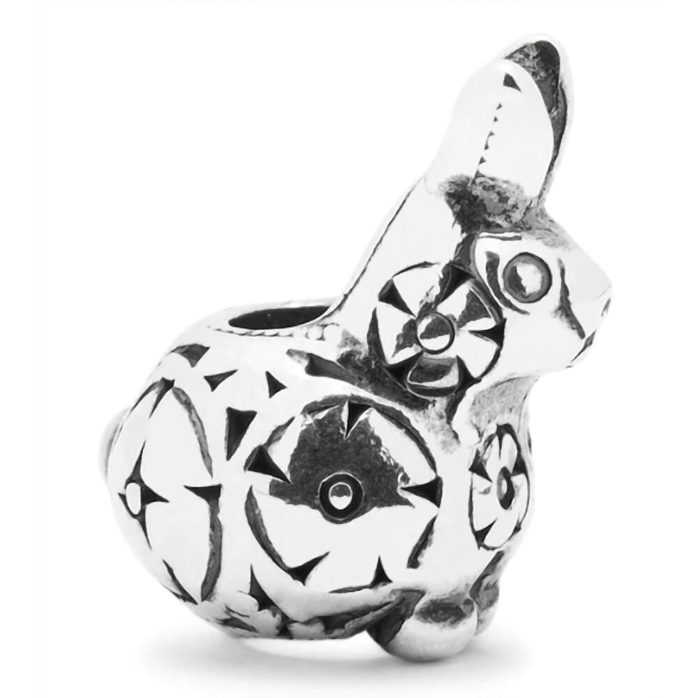 NEW TROLLBEADS women's decorative rabbit baby sterling bead bracelet in silver